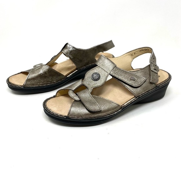 Finn Comfort Adana Leather Sandals Espresso - Picture 2 of 8